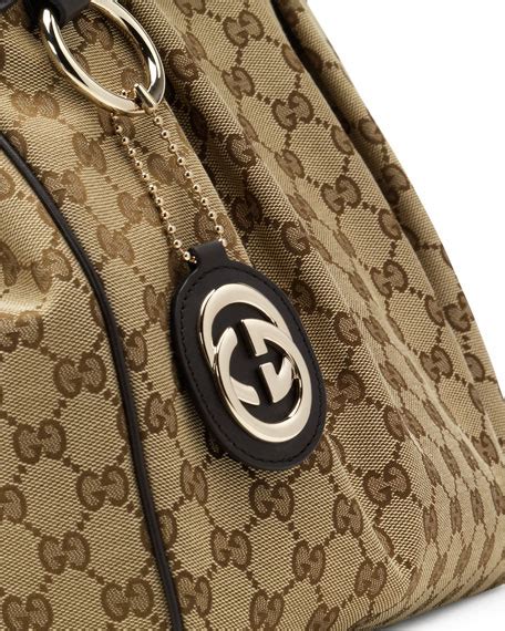 gucci sukey medium original gg canvas tote cocoa